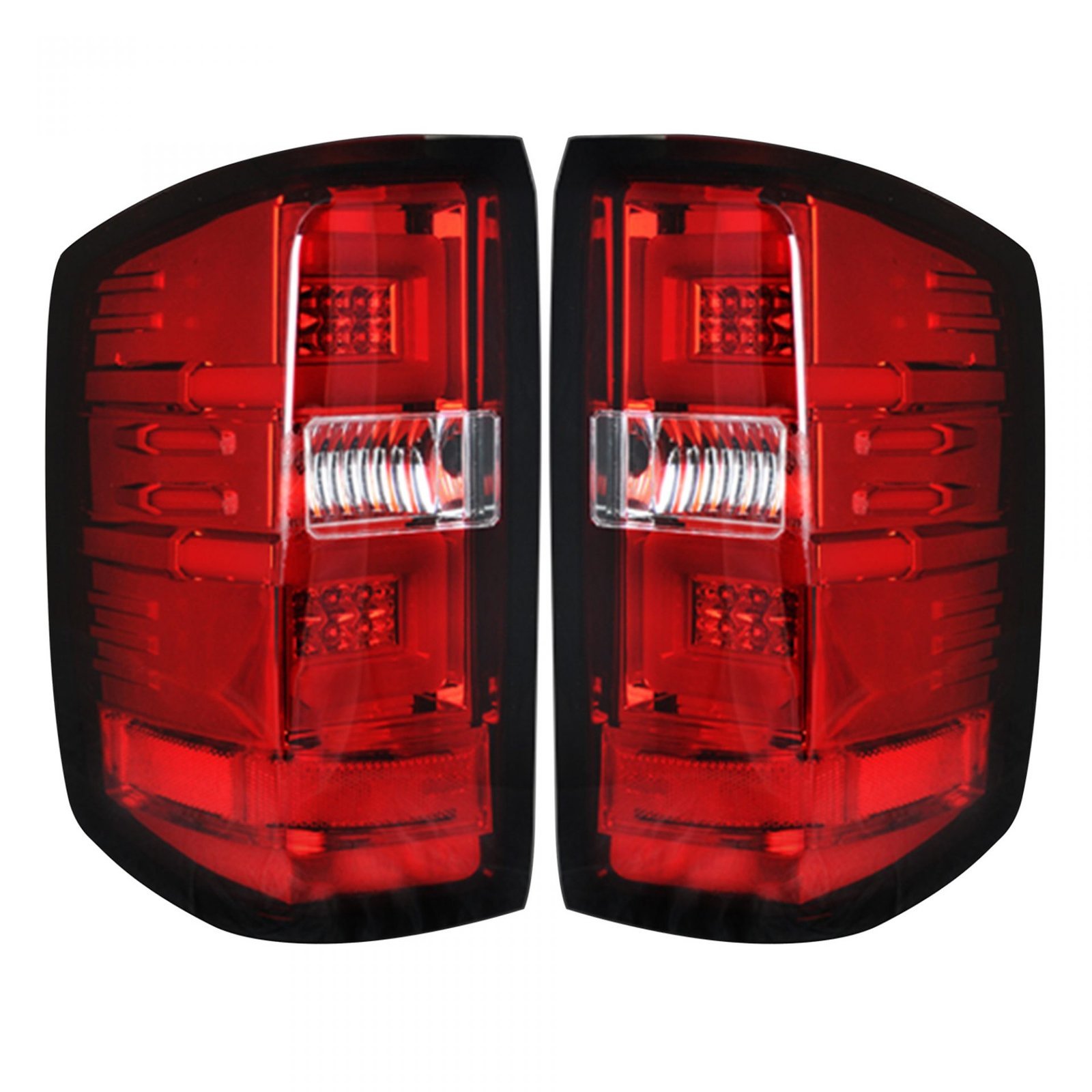Chevy Silverado 1500 14-18 & 2500/3500 14-19 Tail Lights OLED in Red - Image 1