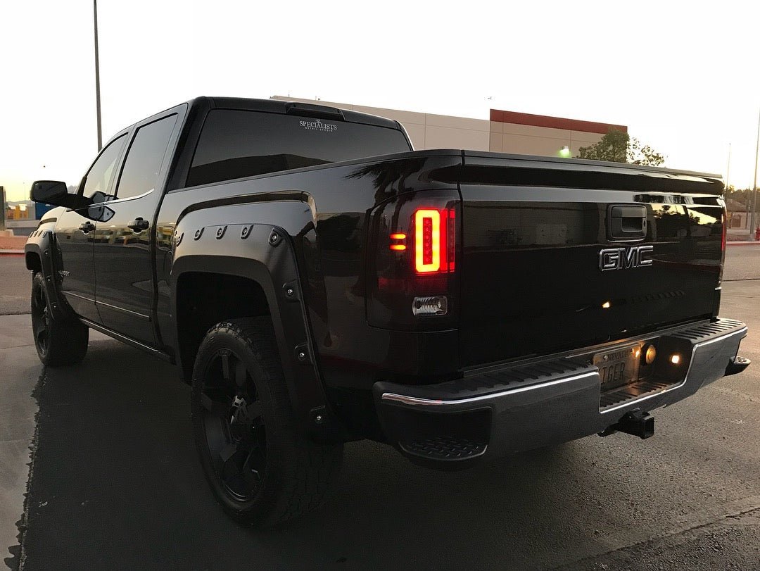 GMC Sierra 1500 14-18 & 2500/3500 14-19 (Fits 3rd Gen) Tail Lights OLED Red - Image 9