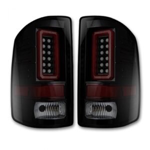 GMC Sierra 1500 14-18 & 2500/3500 14-19 (Fits 3rd Gen) Tail Lights OLED Smoked - Image 1