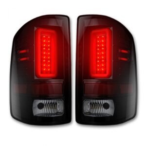 GMC Sierra 1500 14-18 & 2500/3500 14-19 (Fits 3rd Gen) Tail Lights OLED Smoked - Image 2