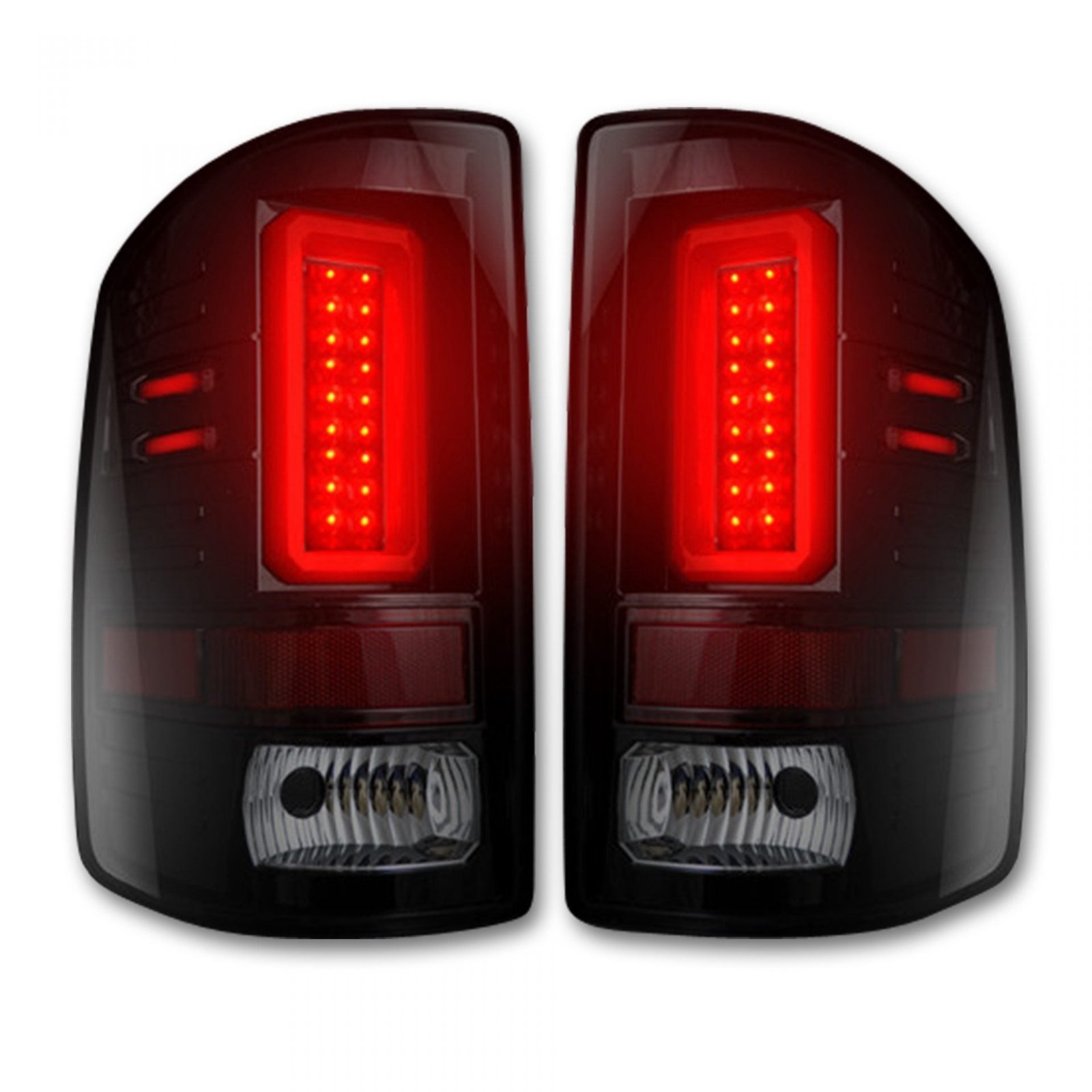 GMC Sierra 1500 14-18 & 2500/3500 14-19 (Fits 3rd Gen) Tail Lights OLED Smoked - Image 2