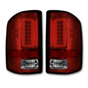 GMC Sierra 1500 14-18 & 2500/3500 14-19 (Fits 3rd Gen) Tail Lights OLED Red - Image 1