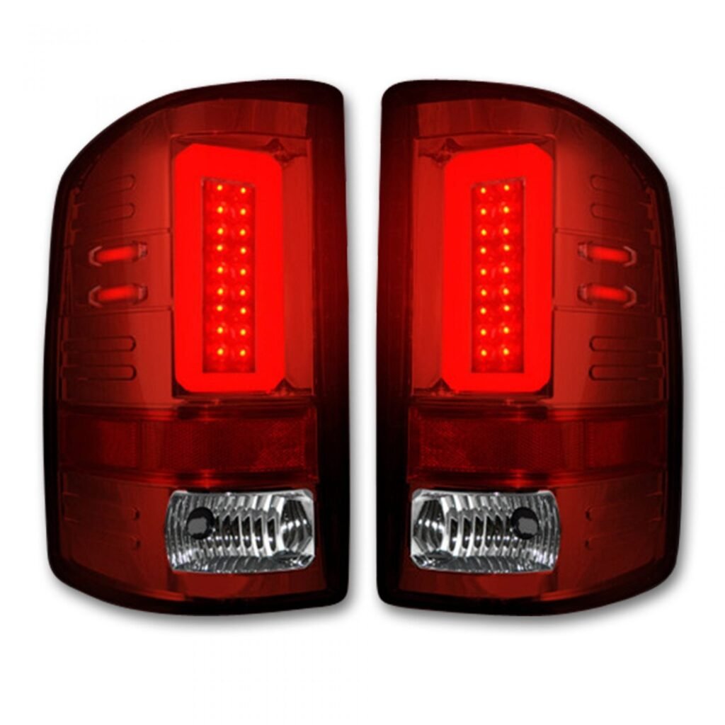 GMC Sierra 1500 14-18 & 2500/3500 14-19 (Fits 3rd Gen) Tail Lights OLED Red