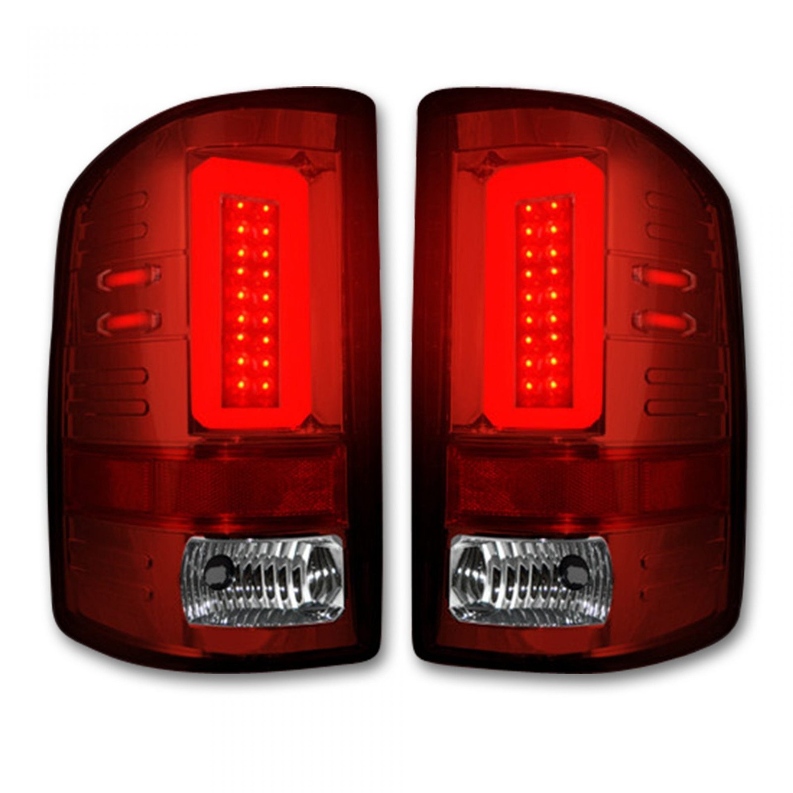 GMC Sierra 1500 14-18 & 2500/3500 14-19 (Fits 3rd Gen) Tail Lights OLED Red - Image 2