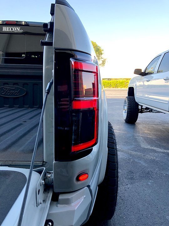 Ford F150 18-20 (Replaces OEM LED) Tail Lights OLED in Smoked