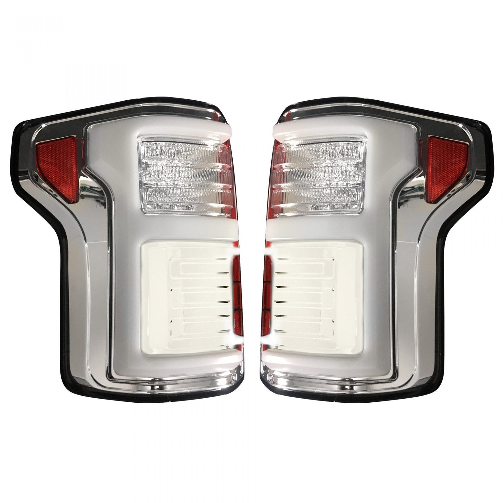 Ford F150 15-17 & Raptor 17-19 (Replaces OEM LED) Tail Lights OLED Clear - Image 1