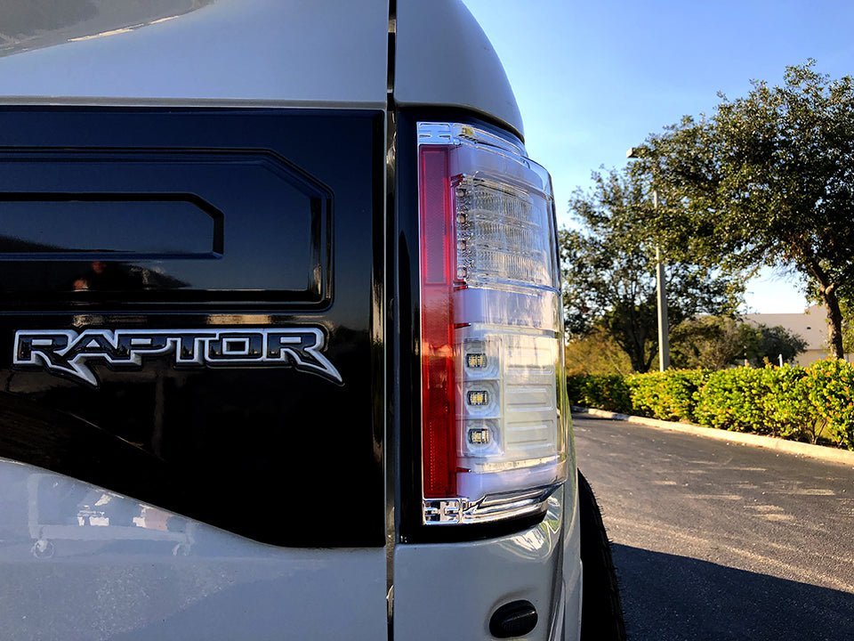Ford F150 15-17 & Raptor 17-19 (Replaces OEM LED) Tail Lights OLED Clear
