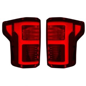 Ford F150 15-17 & Raptor 17-19 Tail Lights Dark Red Smoked - Image 1