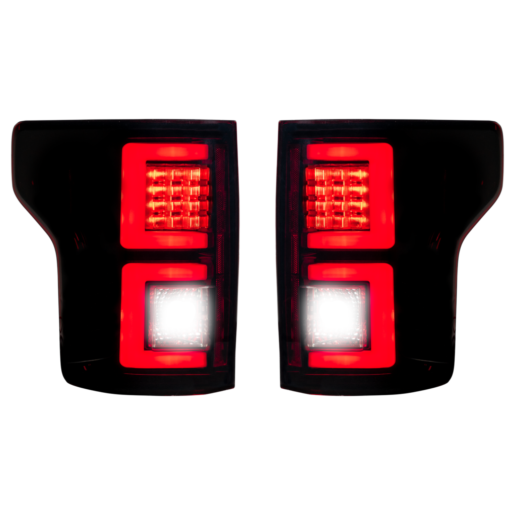 Ford F150 18-20 OLED Tail Lights in Dark Red Smoked