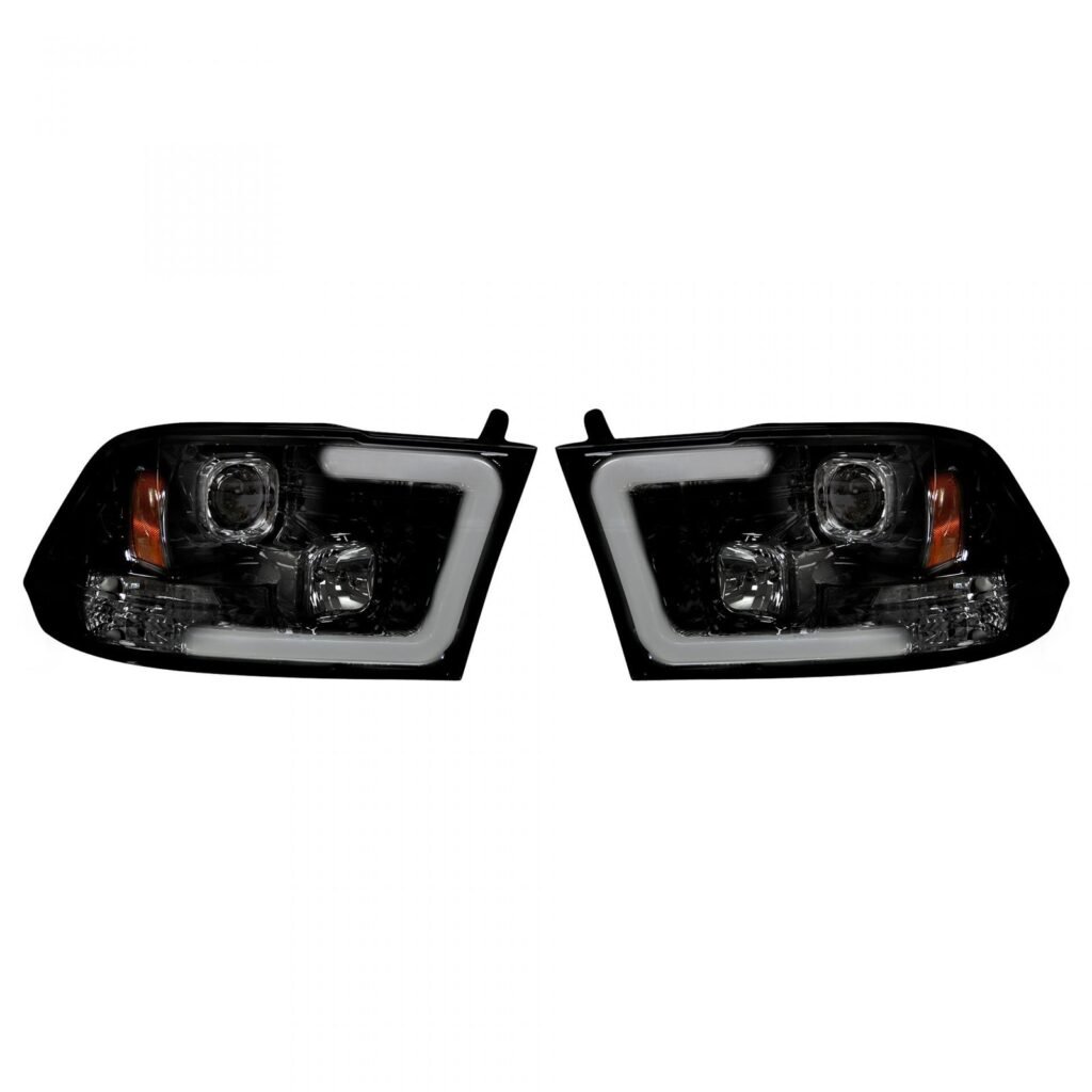 Dodge RAM 1500 09-19 & 2500/3500 10-18 Projector Headlights Smoked/Black
