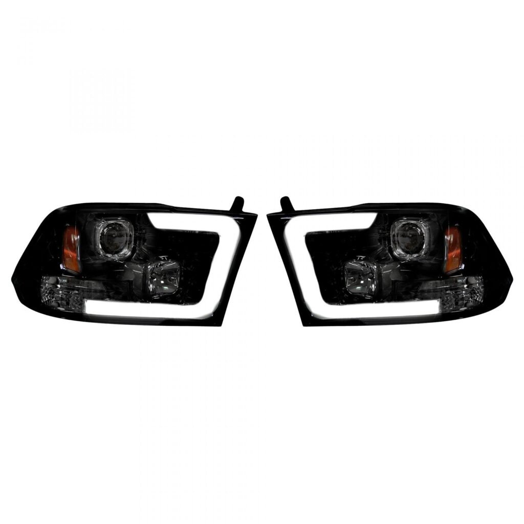 Dodge RAM 1500 09-19 & 2500/3500 10-18 Projector Headlights Smoked/Black