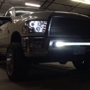 Dodge RAM 1500 09-19 2500/3500 10-18 Projector Headlights CCFL Halos & DRL Smoked/Black - Image 6
