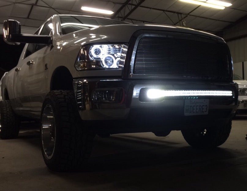 Dodge RAM 1500 09-19 2500/3500 10-18 Projector Headlights CCFL Halos & DRL Smoked/Black