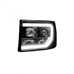 GMC Sierra 07-13 Projector Headlights OLED Halos & DRL Smoked/Black - Image 4