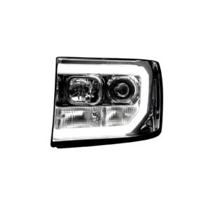 GMC Sierra 07-13 Projector Headlights OLED Halos & DRL Clear/Chrome - Image 3