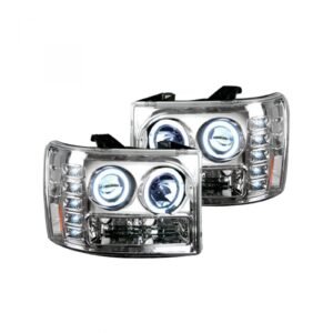 GMC 07-13 Projector Headlights CCFL Halos DRL Clear/Chrome - Image 2