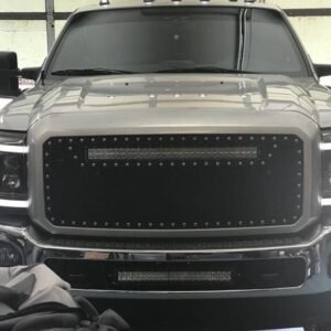 Ford Super Duty F250/350/450/550 11-16 Projector Headlights OLED Halos & DRL Smoked/Black - Image 6