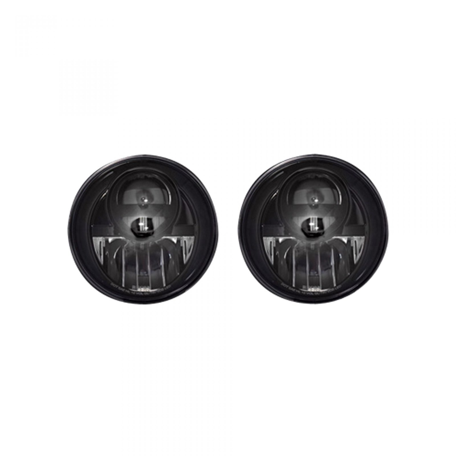 Jeep JK Wrangler 07-18 Projector Headlights LED Smoked/Black - Image 1