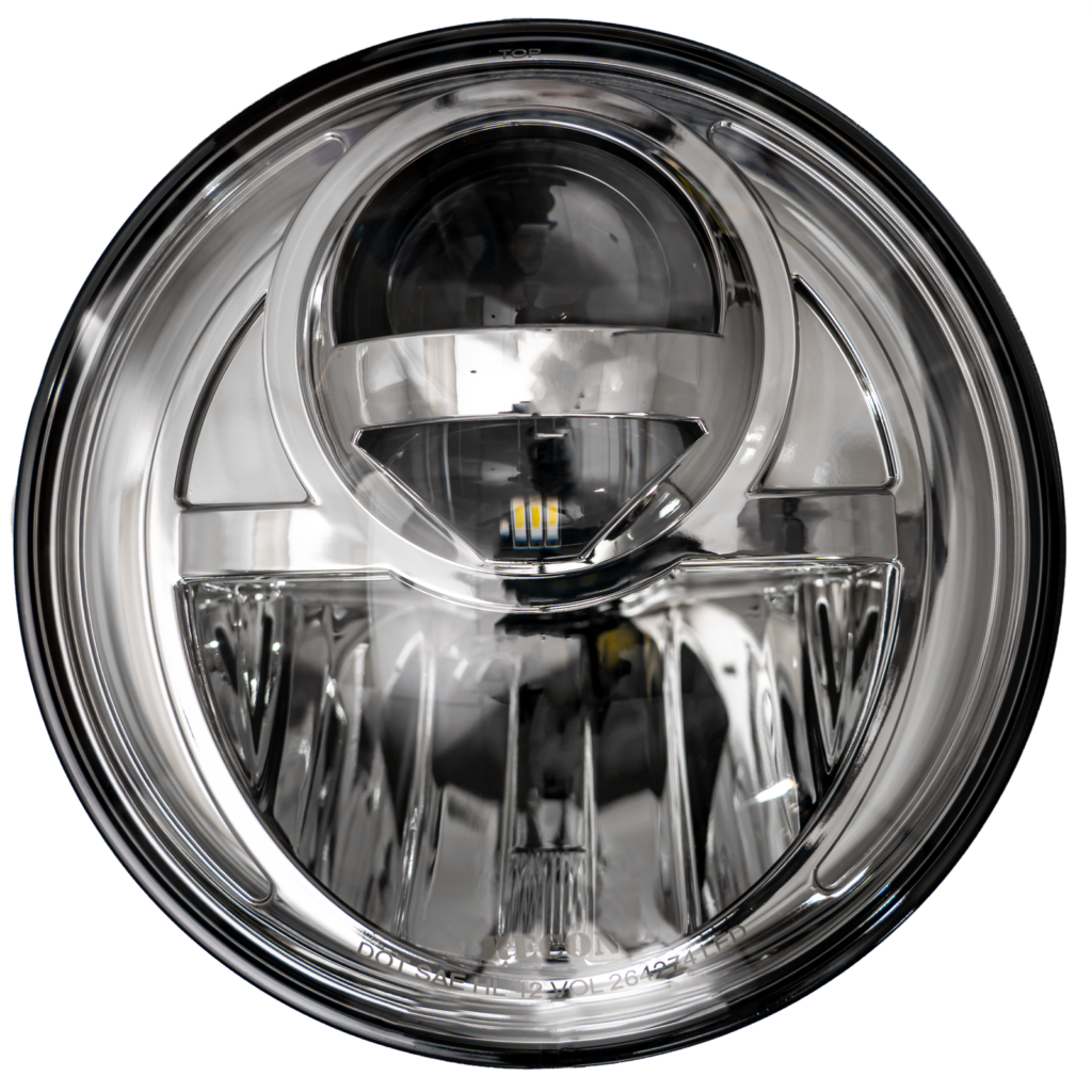 Jeep JK Wrangler 07-18 Projector Headlights LED Clear/Chrome