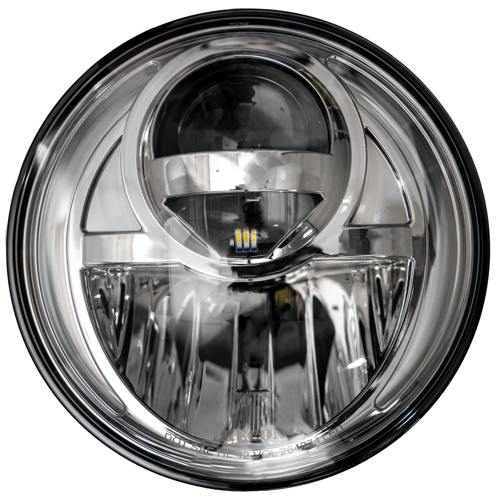 Jeep JK Wrangler 07-18 Projector Headlights LED Clear/Chrome - Image 2