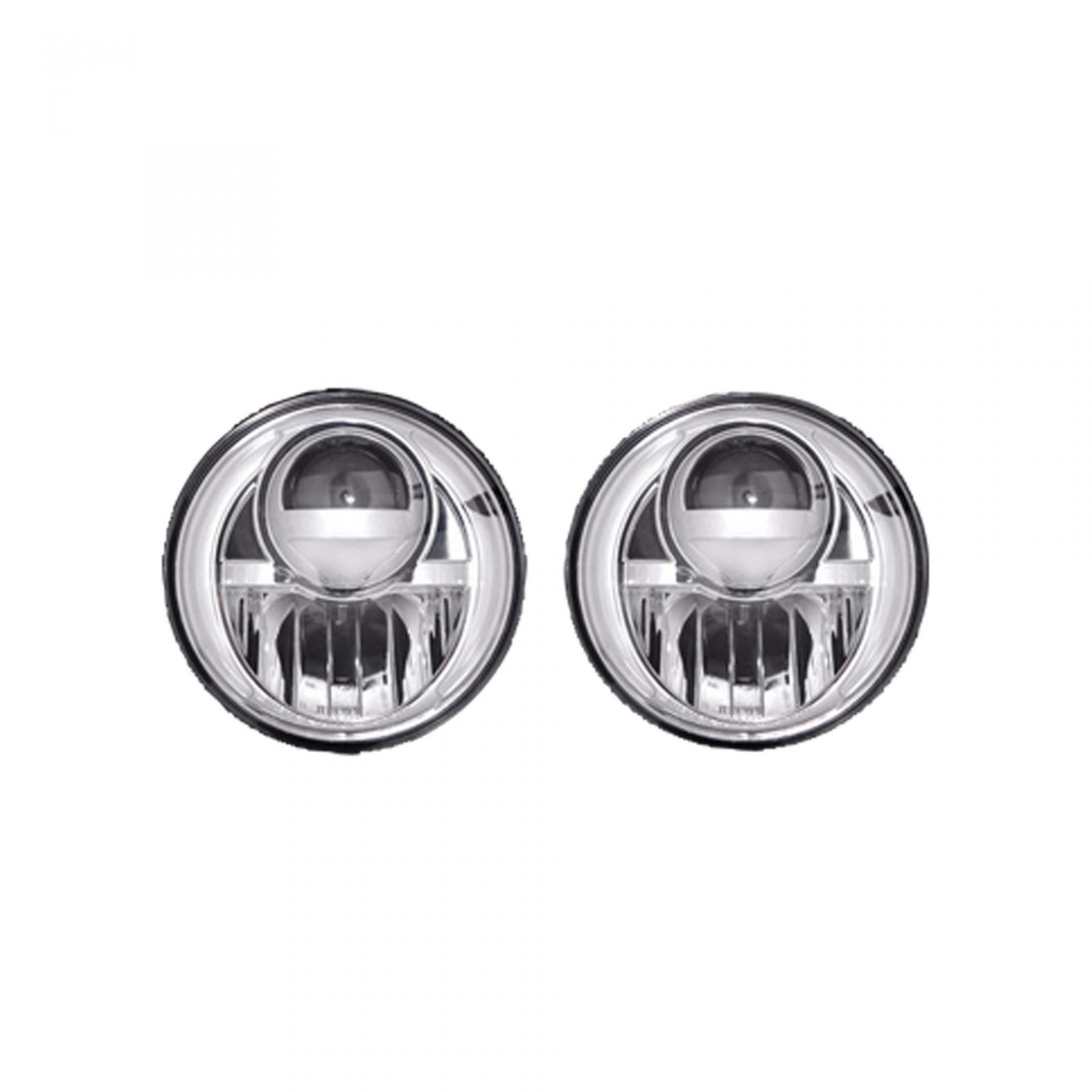 Jeep JK Wrangler 07-18 Projector Headlights LED Clear/Chrome - Image 1