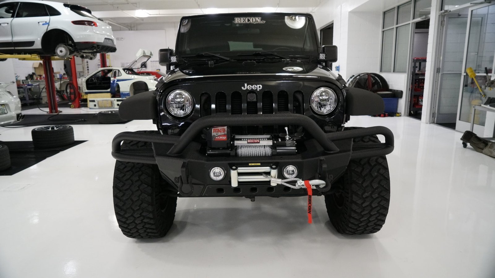 Jeep JK Wrangler 07-18 Projector Headlights LED Clear/Chrome - Image 3