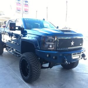 Chevy Silverado 14-15 Projector Headlights OLED Halos DRL Smoked/Black - Image 5