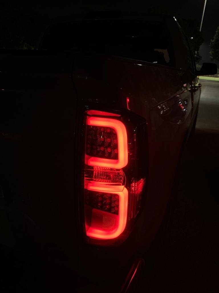 Toyota Tundra 14-21 LED Tail Lights in Dark Red Smoked