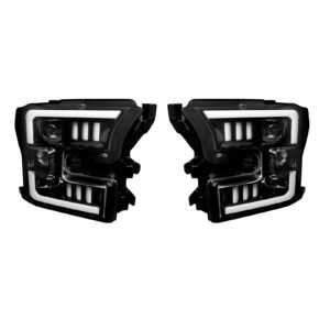Ford F150 15-17 Projector Headlights in Smoked/Black - Image 3