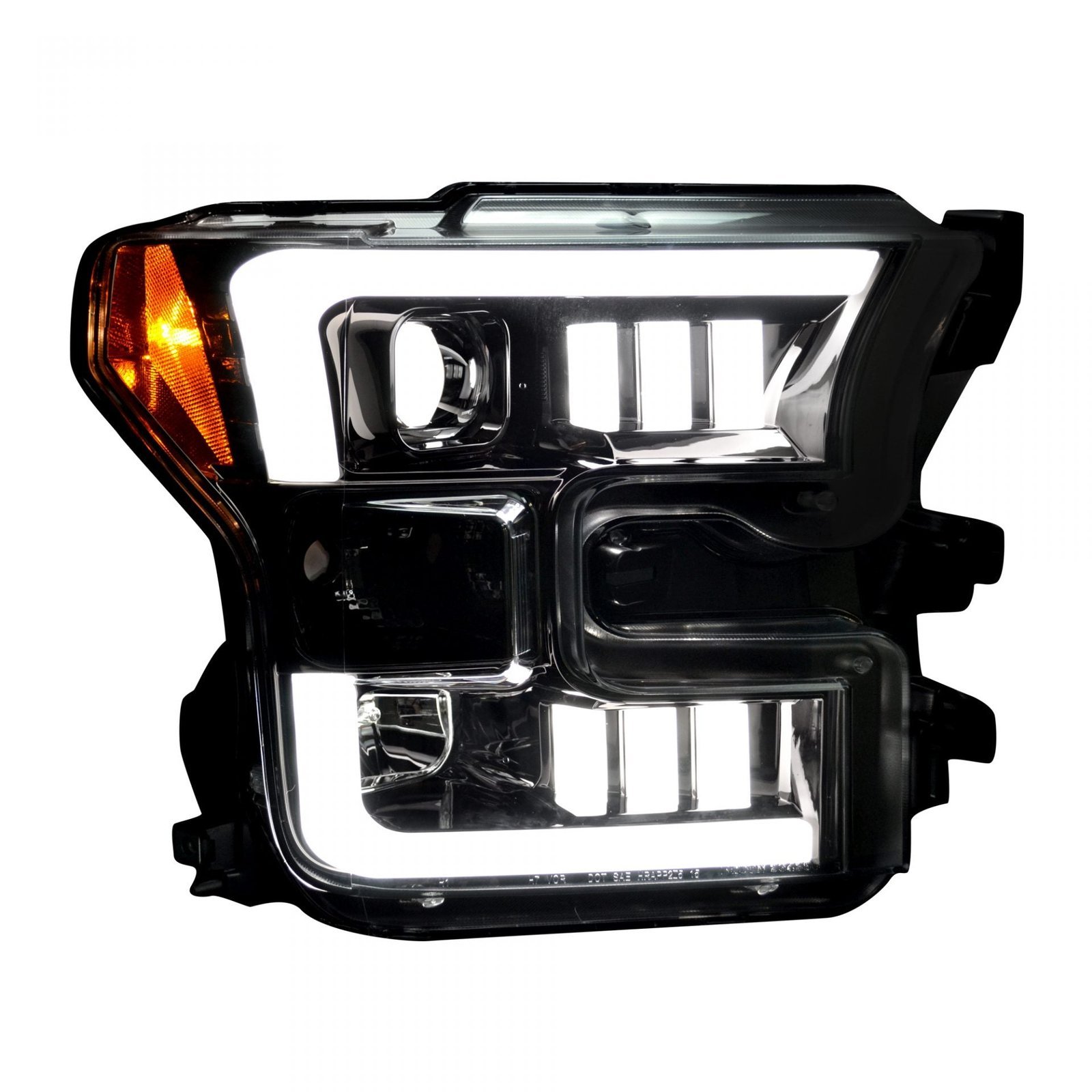 Ford F150 15-17 Projector Headlights in Smoked/Black - Image 2
