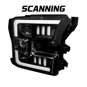 Ford F150 15-17 LED Projector Headlights OLED DRL Turn Signals Smoked/Black - Image 1