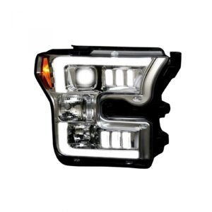 Ford F150 15-17 6K Led Projector Headlights LED Turn Signals in Clear/Chrome - Image 2
