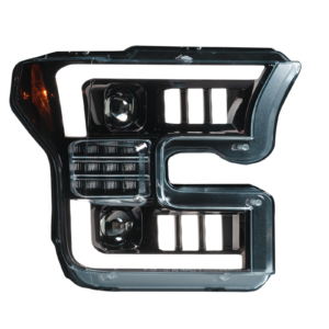 Ford F150 15-17 6K Projector Headlights OLD DRL & LED in Smoked/Black - Image 1
