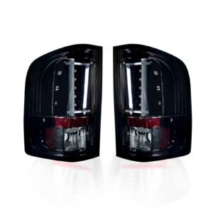 Chevy Silverado Single Wheel 07-13 & 07-14 GMC Sierra 07-14 Tail Lights OLED Smoked - Image 1