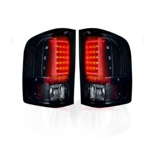 Chevy Silverado Single Wheel 07-13 & 07-14 GMC Sierra 07-14 Tail Lights OLED Smoked - Image 2