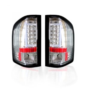 Chevy Silverado Single-Wheel 07-13 & 07-14 GMC Sierra 07-14 Tail Lights OLED Clear - Image 1