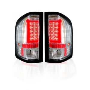 Chevy Silverado Single-Wheel 07-13 & 07-14 GMC Sierra 07-14 Tail Lights OLED Clear - Image 2