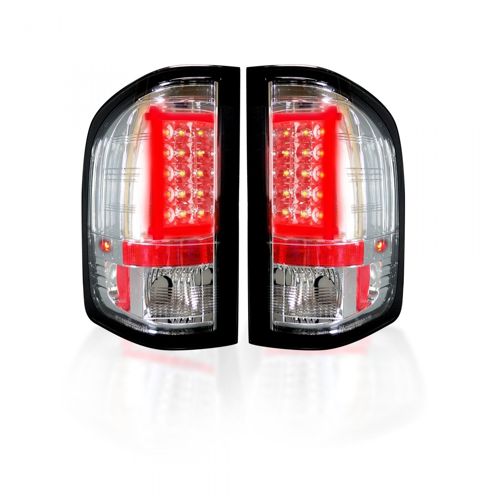 Chevy Silverado Single-Wheel 07-13 & 07-14 GMC Sierra 07-14 Tail Lights OLED Clear - Image 2