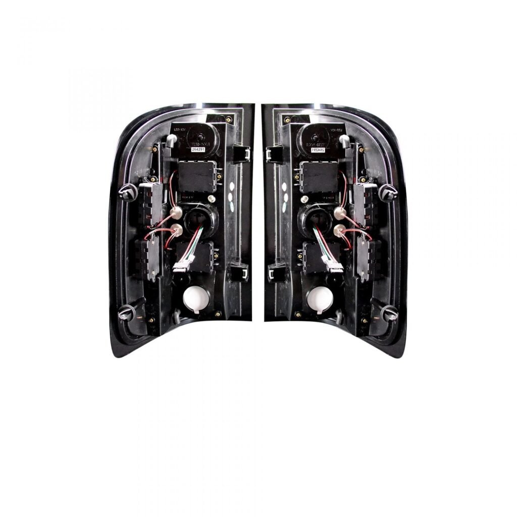 Chevy Silverado Single-Wheel 07-13 & 07-14 GMC Sierra 07-14 Tail Lights OLED Red Smoked