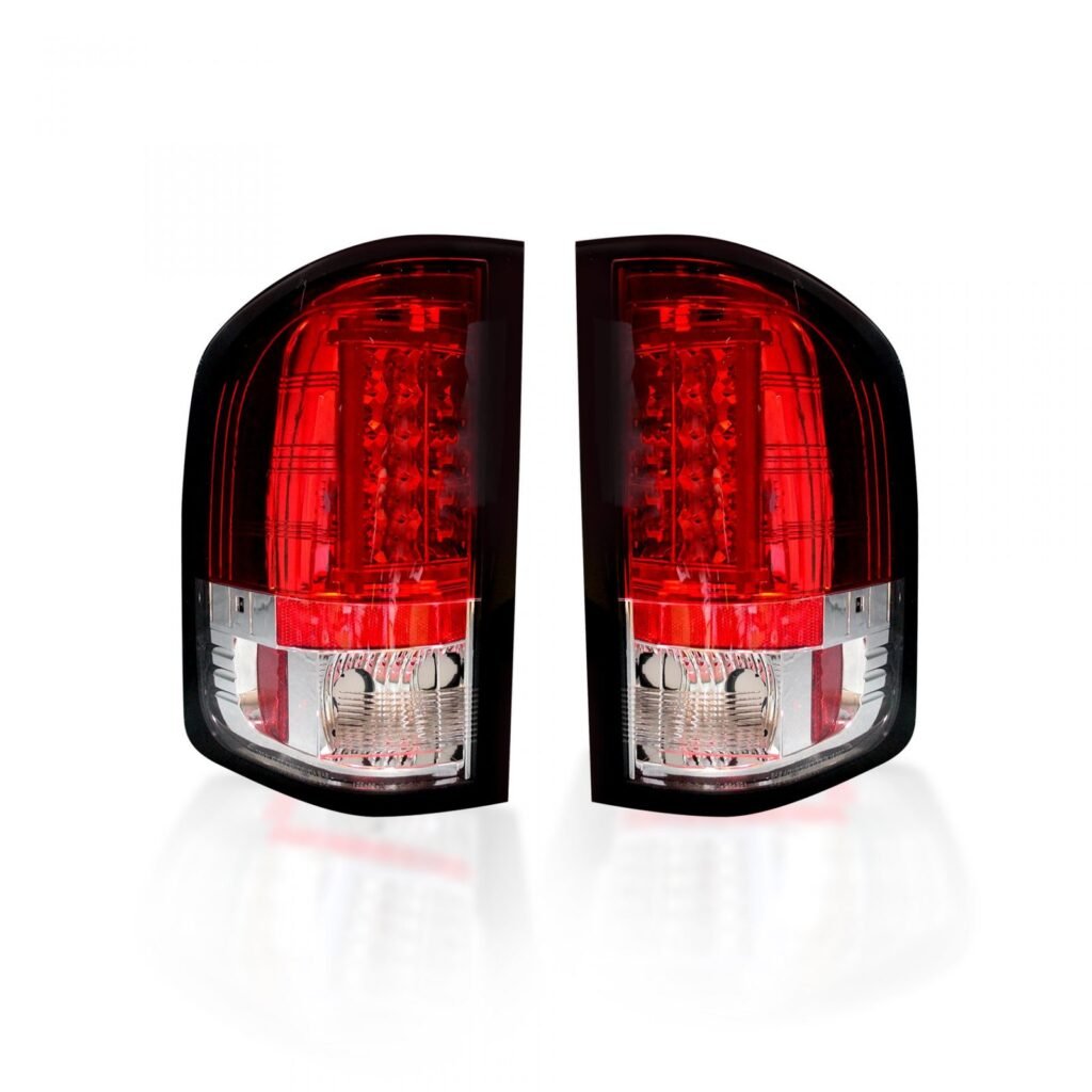 Chevy Silverado Single-Wheel 07-13 & 07-14 GMC Sierra 07-14 Tail Lights OLED Red