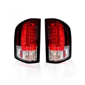Chevy Silverado Single-Wheel 07-13 & 07-14 GMC Sierra 07-14 Tail Lights OLED Red - Image 1
