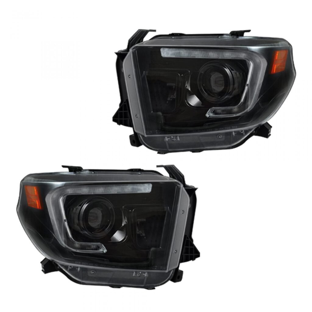 Toyota Tundra 14-21 Projector Headlights OLED DRL Smoked/Black