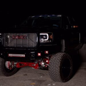 GMC Sierra 1500 14-18 & 2500/3500 14-19 Projector Headlights Smoked/Black - Image 2