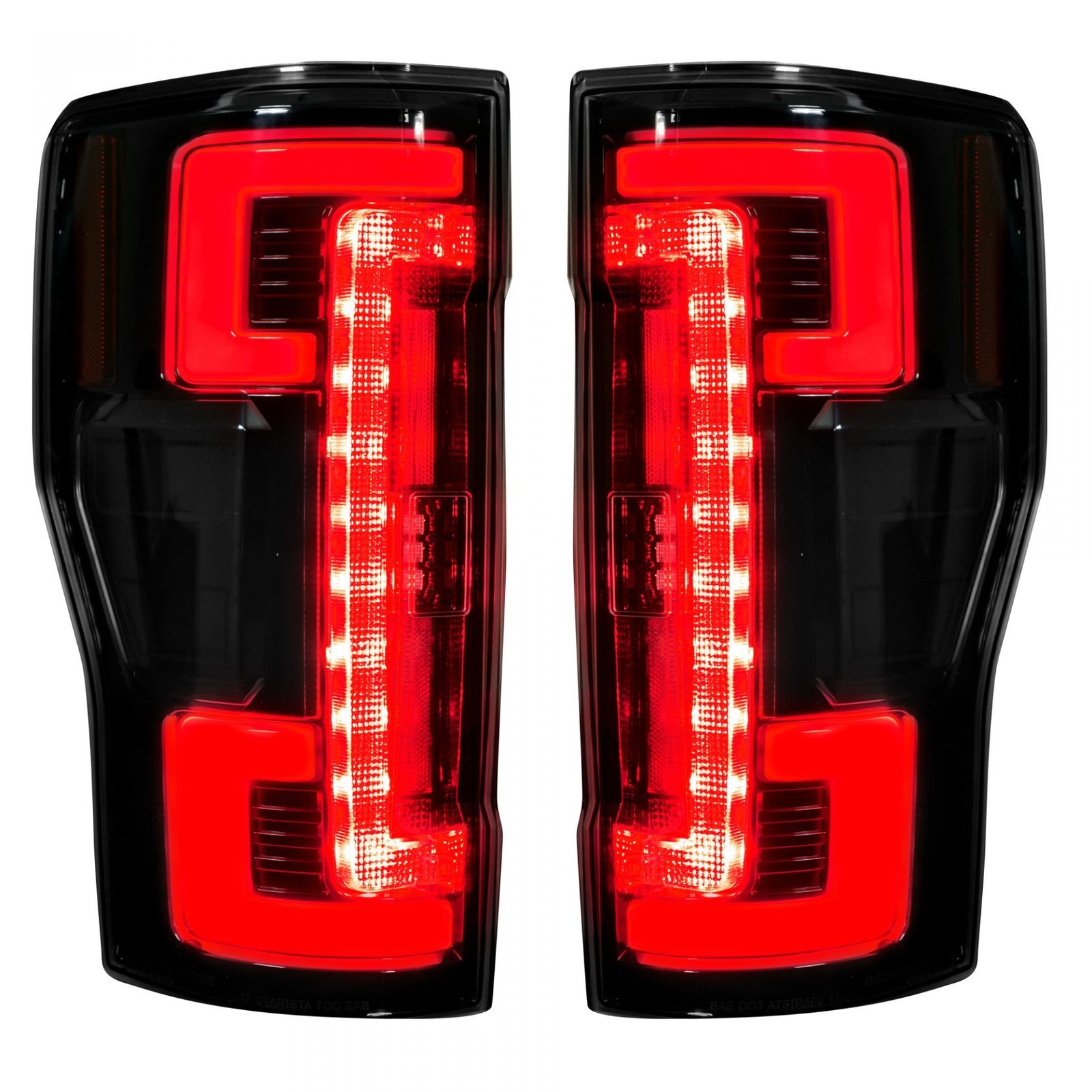 Ford Super Duty F250/350/450/550 17-19 Tail Lights OLED in Smoked - Image 4