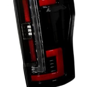 Ford Super Duty 17-19 Tail Lights OLED in Dark Red Smoked - Image 2