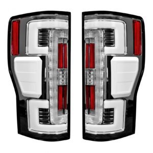 Ford Super Duty F250/350/450/550 17-19 Tail Lights OLED in Clear - Image 2