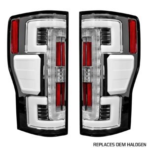 Ford Super Duty F250/350/450/500 17-19 Tail Lights OLED in Clear - Image 1