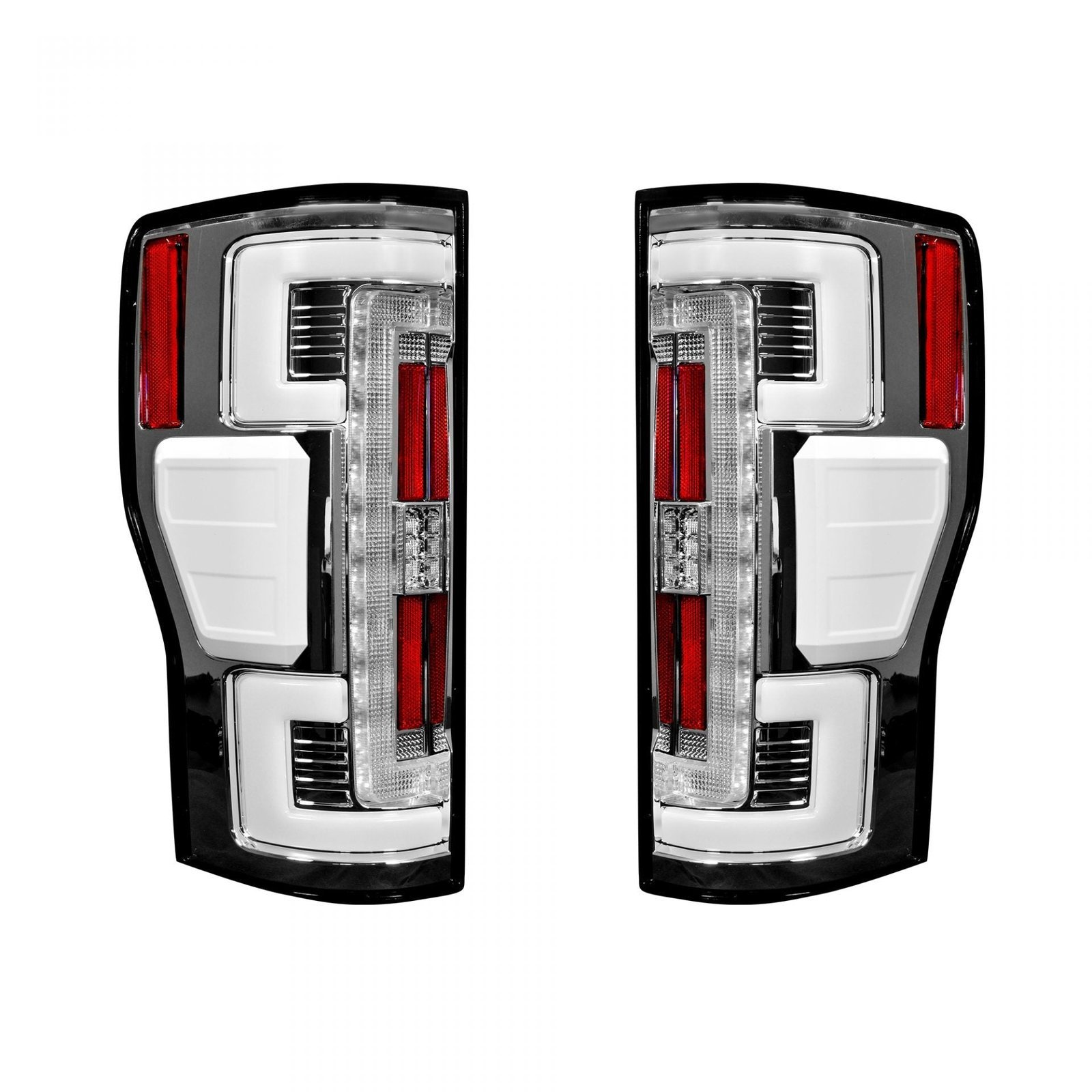 Ford Super Duty F250/350/450/500 17-19 Tail Lights OLED in Clear - Image 2