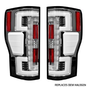 Ford Super Duty 20-22 (Replaces OEM LED) Tail Lights OLED in Clear - Image 1