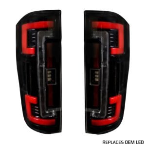 Ford Super Duty 20-22 (Replaces OEM Halogen) Tail Lights OLED in Smoked - Image 8
